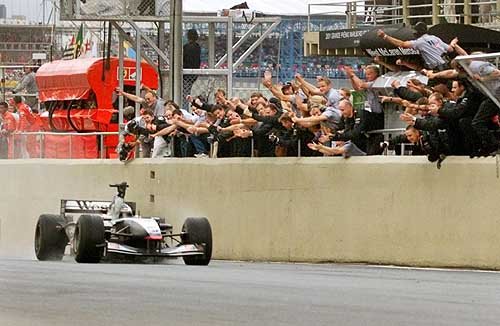 Coulthard wins the Brazilian GP.