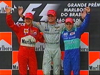 The podium of the Brazilian GP.