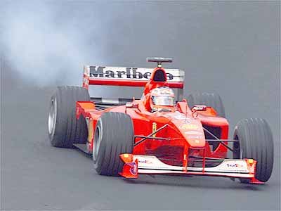 No Luck for Barrichello, who is let down by the engine in his home GP.