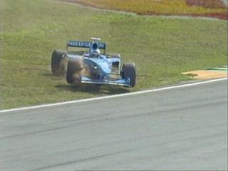 Wurz cuts another corner and takes another trip on the dirt
