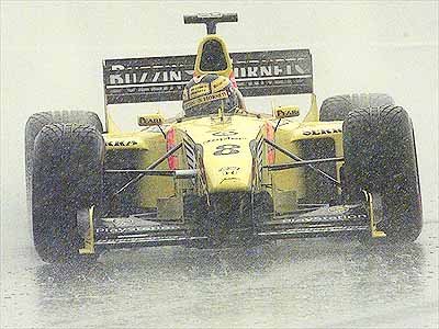 Frentzen in the rain.