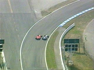Barrichello made a habit of overtaking Coulthard. He passed him three times during the German GP.