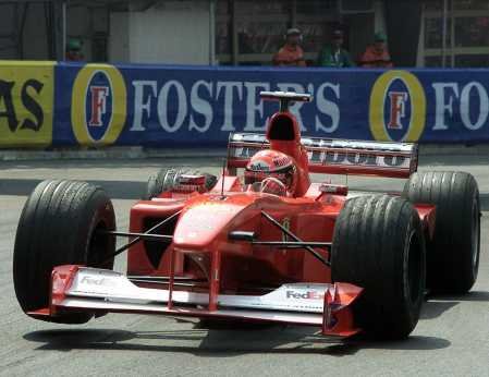 The dream is over. M. Schumacher's suspension breaks.