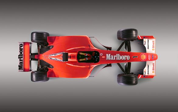 Ferrari F2001 - Top view