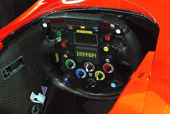 Ferrari F2001 - Detail of cockpit