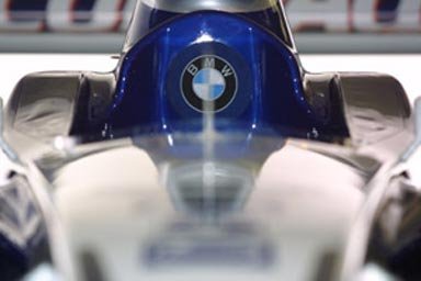 The BMW-Williams FV23 - Detail of cockpit