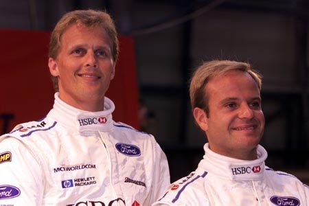 Johnny Herbert and Rubens Barrichello
