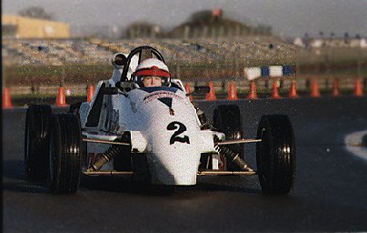 Me in a Formula Ford car at Silverstone